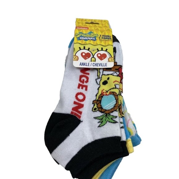 Spongebob Socks ladies New 1 Pack Ankle Socks - Picture 1 of 7